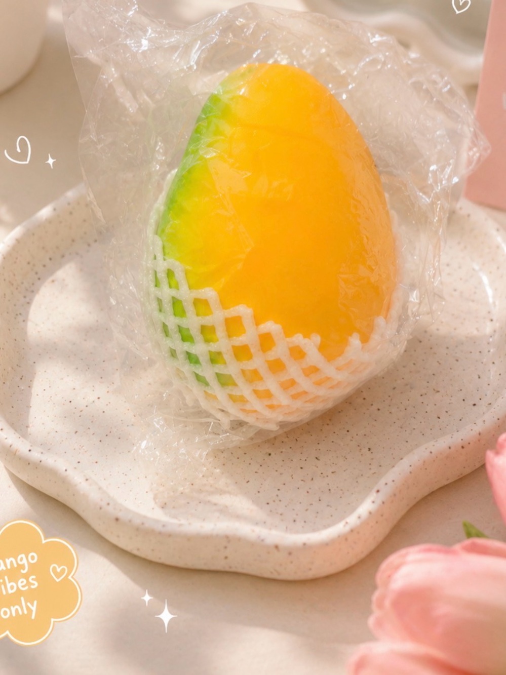 Yellow & Green Mango Squishy Toy - Kids Toy